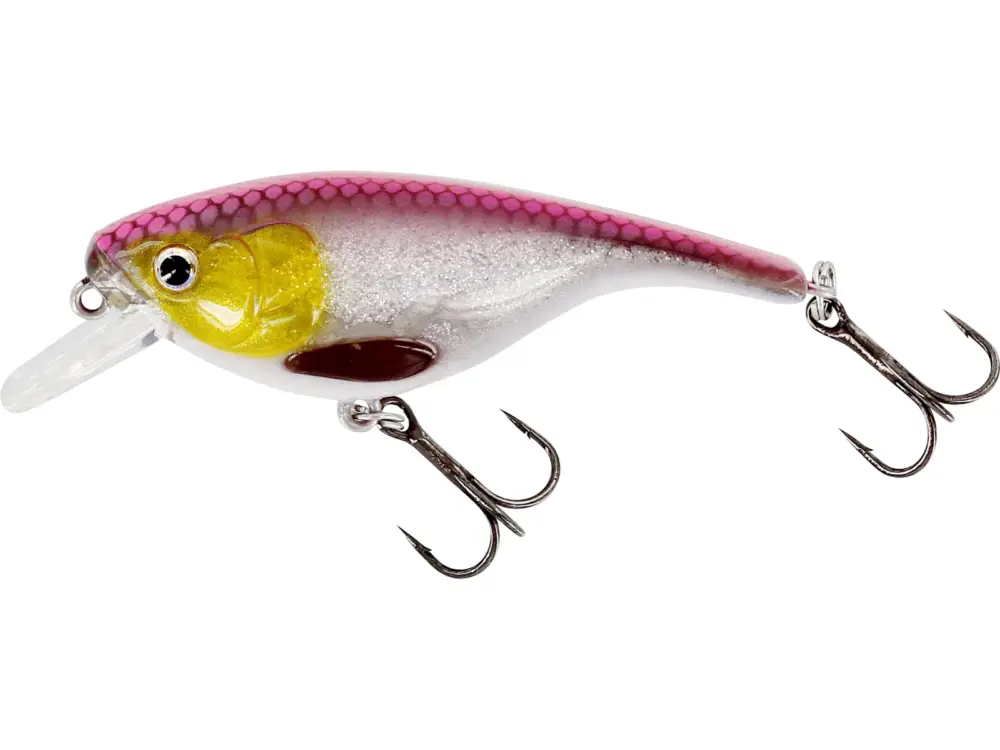 Plată securizată Vobler Westin BabyBite SR Crankbait 6.5cm, 12g, Floating, 3D Pink Headlight