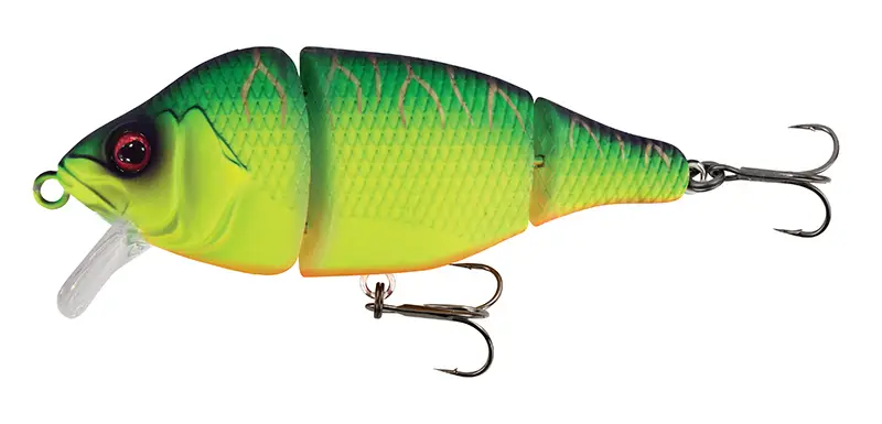 Plată sigură Vobler FOX Rage Hitcher Crank & Troll Jointed SR, UV Fire Tiger, 10cm, 35g NHL422