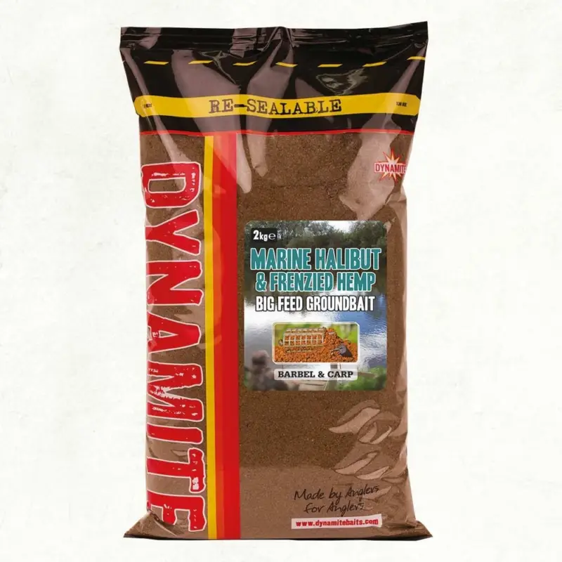 Nada Dynamite Baits Marine Halibut & Frenzied Hempseed, 2kg Retur ușor
