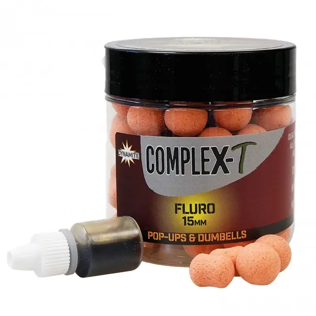 Ofertă exclusivă Boilies and Dumbells Dynamite Baits Complex-T Fluoro Pop-Ups