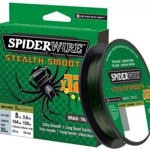 Ultima șansă Fir Textil SpiderWire Stealth Smooth 12 Braid, Moss Green, 150m