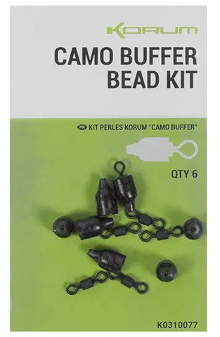 Nu rata Kit pentru Montura Culisanta Korum Camo Buffer Bead Kit, 6 bucati/plic