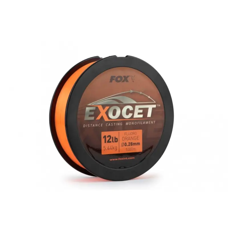 Cel mai bun preț Fir Monofilament FOX Exocet Distance Casting, Fluoro Orange, 1000m