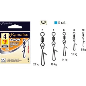 Agrafa cu Vartej Kamatsu Swivel with Hanging Snap K-3018, 5buc/pachet Preț mic