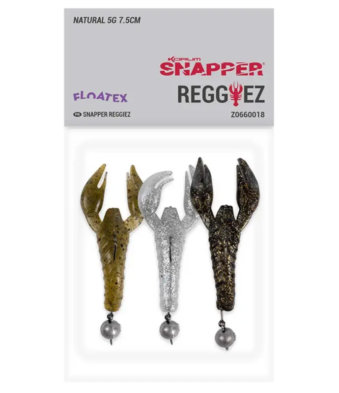 Retur gratuit Set Creaturi Korum Snapper Reggiez 7.5cm, Natural
