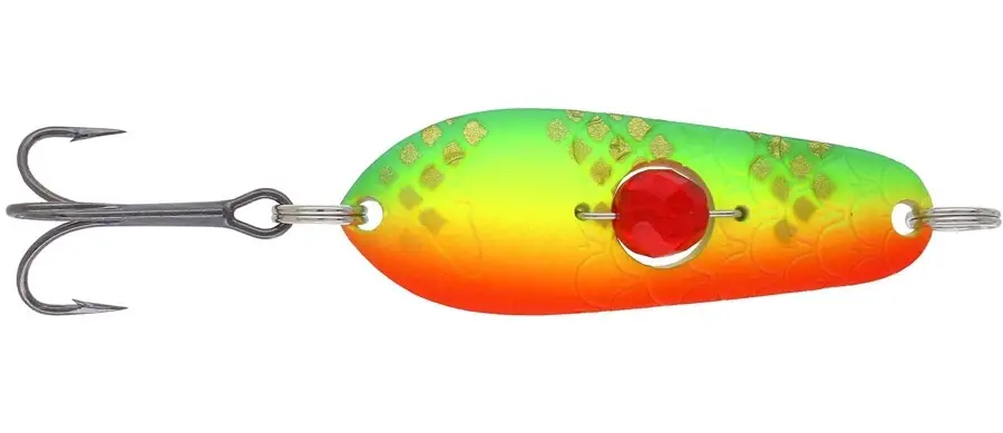Lingurita Oscilanta Kuusamo Rasanen, 5cm, 5g, G/GR/FYe/FR-Al, UV Discount