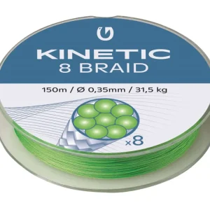 Discount Fir Textil Kinetic 8 Braid, Fluo Green, 150m
