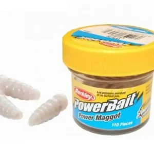 Viermi Artificiali Berkley PowerBait Maggot, Culoare Alb Plată sigură