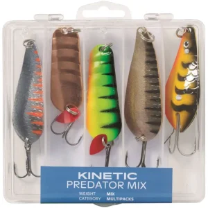 Transport gratuit Set Lingurite Oscilante Kinetic Predator Mix Spoon Set, 5buc