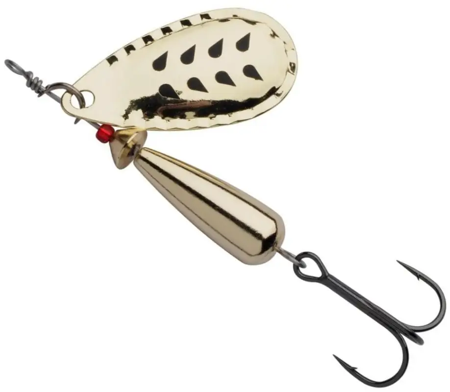 Lingurita Rotativa Abu Garcia Droppen LF, Culoare Gold/Black Marks, 4g Cumpărături sigure
