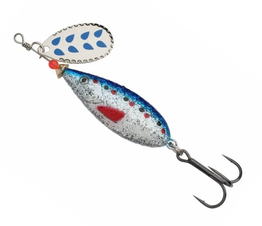 Lingura Rotativa Abu Garcia Droppen Maxi Spinners, Blue Glitter, 9g Ofertă limitată