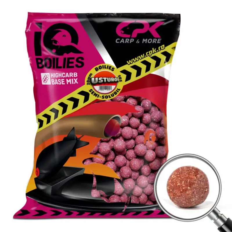 Boilies Semi-Solubil CPK IQ, 20mm, 5kg Promoție