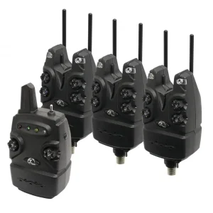 Set Avertizori-Senzori Pescuit Zfish Helios Bite Alarm + Statie Wireless , 3+1 Plată sigură
