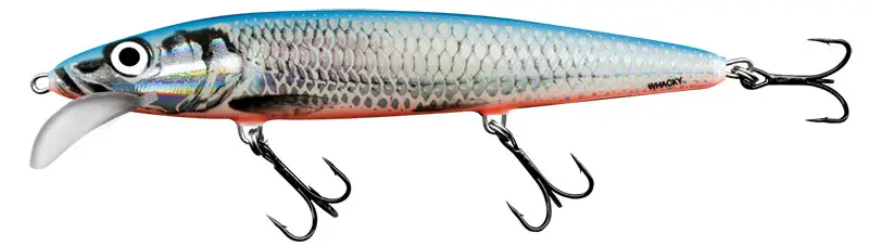 Vobler SALMO Whacky Floating, Silver Blue, 9CM, 5.5G Plată sigură