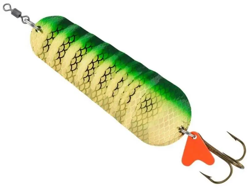 Ofertă specială Lingurita Oscilanta Abu Garcia Atom Pro, Flash G/Green, 11cm, 55g