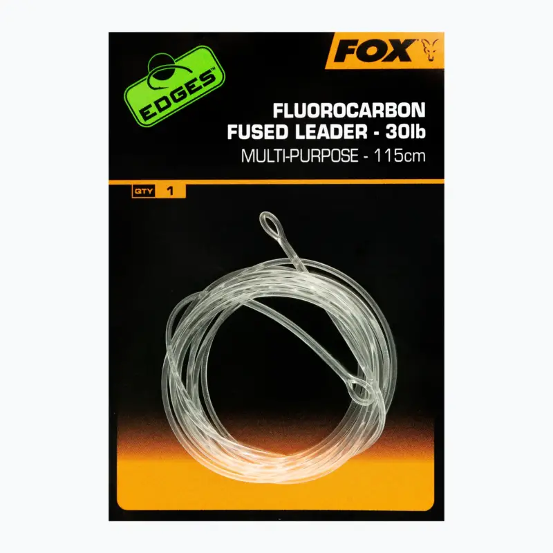 Montura Fox Edges Fluorocarbon Fused Leader, 115cm Promoție