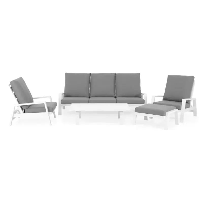 Vezi acum MONTEREYSet mobilier terasă/grădină, 2 fotolii, canapea, taburet și măsuță