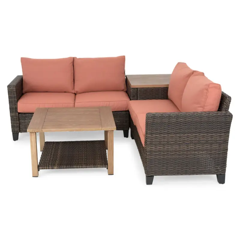 Cumpără online TILSON Set mobilier terasă/grădină, 2 canapele și 2 măsuțe
