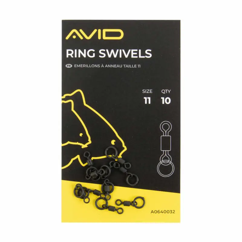 Vartej cu Anou Avid Carp Ring Swivels, 10buc/plic Transport gratuit
