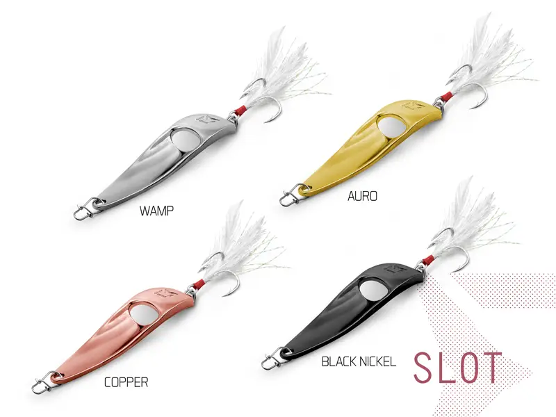 Cel mai vândut Lingura Oscilanta Delphin Slot, Culoare Copper, 20g