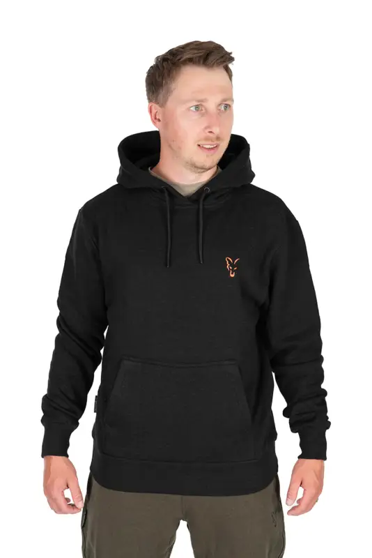 Ieftin Hanorac Fox Collection Hoody Black Orange