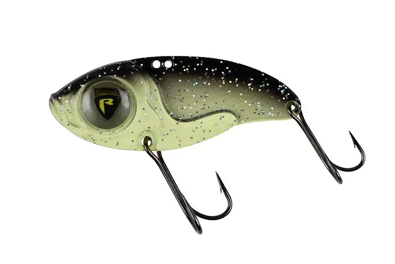 Cicada Fox Rage Big Eye Blade, Culoare UV Black & Gold, 17g, 6cm Retur ușor