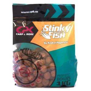 Doar azi Boilies Tare CPK Stinky Fish, 1kg