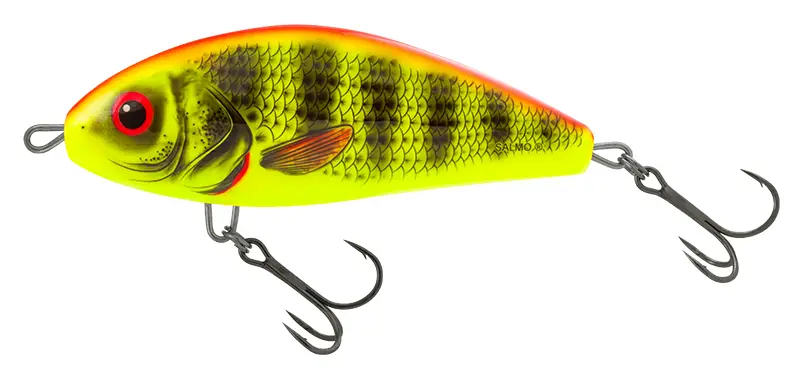 Popular Vobler Salmo Fatso Sinking, Bright Perch, 8cm