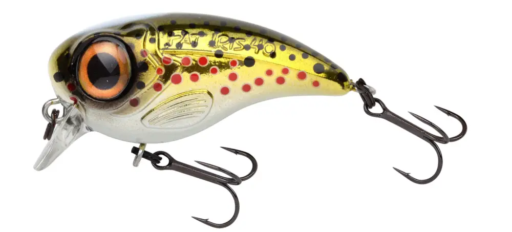 Vobler Spro Fat Iris Slow Floating, Broun Trout, 4cm, 5.3g Ultima șansă