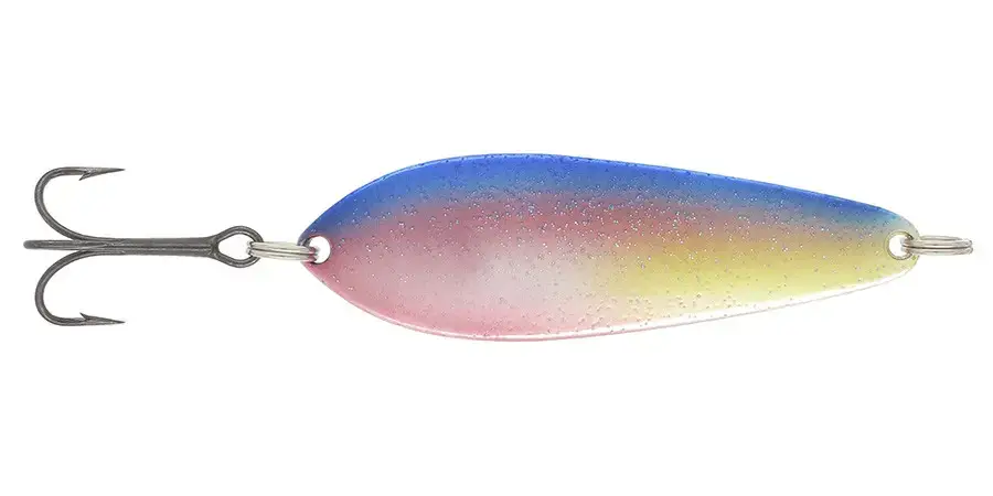 Lingurita Oscilanta Kuusamo Latka 70/14, GL/BLU/R/YE-S, 7cm, 14g Ofertă exclusivă