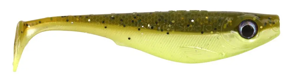 Ofertă de sezon Shad Spro Iris The Shad,UV Brown Chartreuse, 8cm