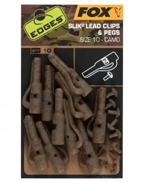 Clipsuri plumb pierdut Fox Edges Camo Safety Lead Clip and Pegs, Nr.10 Ofertă limitată