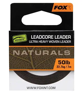 Preț promoțional Fir Leadcore Fox Edge Naturals, 50lbs, 7m