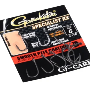 Carlige G-Carp Specialist RX Black Nickel, 10buc/plic Lichidare de stoc