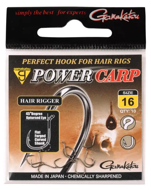Cel mai vândut Carlig Gamakatsu Power Carp Hair Rigger, 10buc/plic