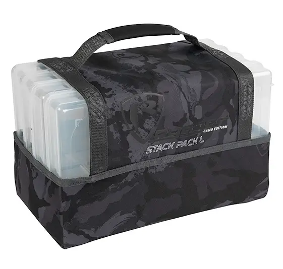 Retur ușor Geanta Spinning Fox Rage Camo Stack Pack Medium+ 4 Cutii Naluci