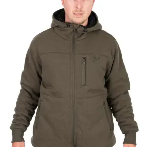 Cumpără acum Jacheta Fox Collection Sherpa , Green Marl and Black