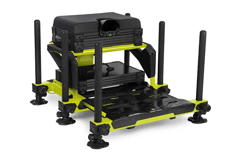 Expediere rapidă Scaun Pescuit Modular Matrix S36 Pro Seatbox Lime Edition