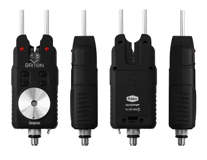 Set Avertizori-Senzori Pescuit Delphin BRITON Wireless + Statie , 3+1 Popular