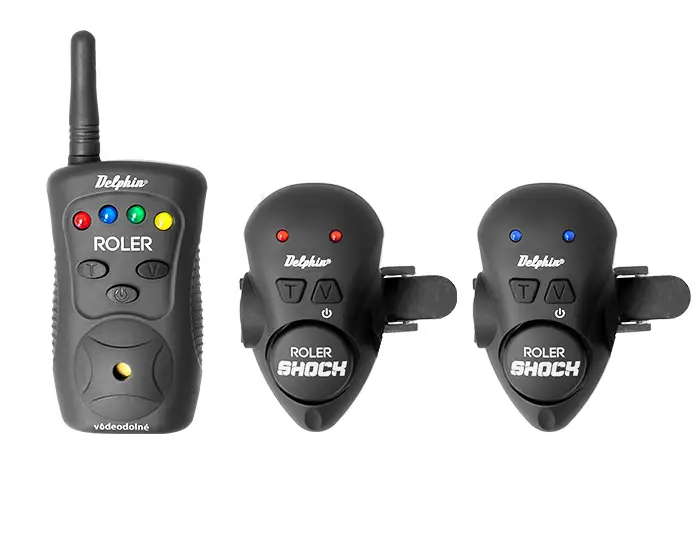 Set Avertizori-Senzori PescuitDelphin Roler Shock Montabile pe Lanseta + Statie , 3+1 Doar azi