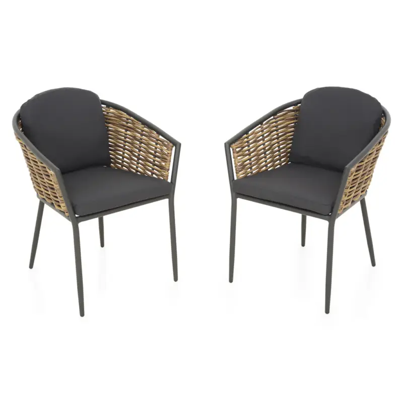 DARIO Set mobilier terasă/grădină, 2 scaune Ultima șansă
