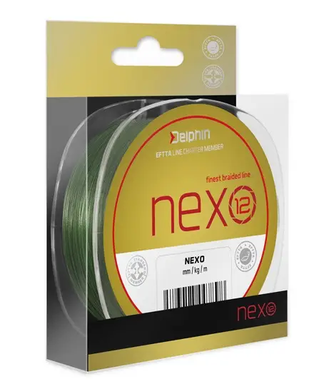 Livrare gratuită Fir Textil Delphin Nexo 12, Verde, 130m