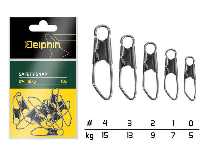 Agrafa Rapida Delphin Safety Snap, 10buc/plic Super ofertă