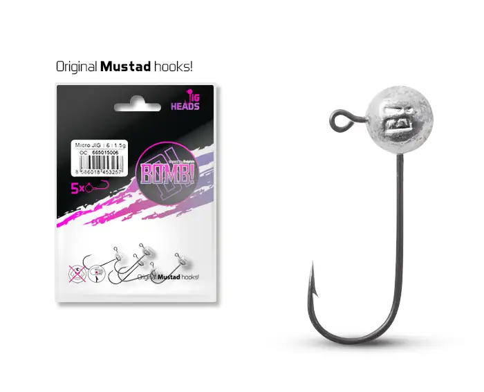 Jig Delphin Head Bomb fara Guler, Nr.5/0, 5buc/plic Doar azi