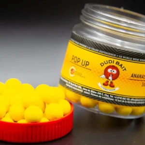 Cumpărături sigure Pop Up Dudi Bait Dumbell, 8mm, 20g/borcan, Ananas & N-Butyric