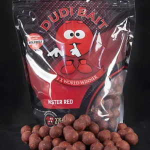 Discount Boilies Solubil Dudi Bait Mister Red, Squid&Cranberry, 1kg, 20mm