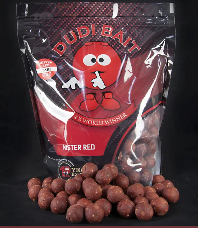 Boilies Tare Dudi Bait Mister Red, Squid&Cranberry, 1kg, 16mm Livrare expres