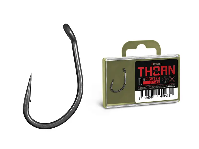 Premium Carlige Pescuit Delphin Thorn Fighter, 11buc/cutie
