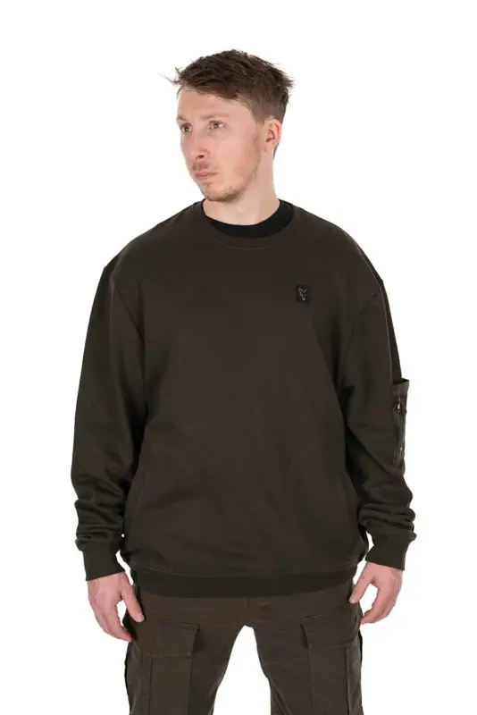 Hanorac Fox Light Weight Pullover, Khaki Ieftin