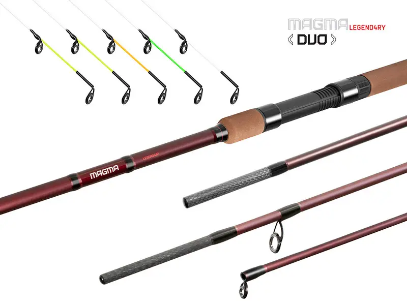 Lanseta Feeder Delphin Magma Legend4ry DUO, 3.20-3.60m, 100g, 3+5buc Ofertă